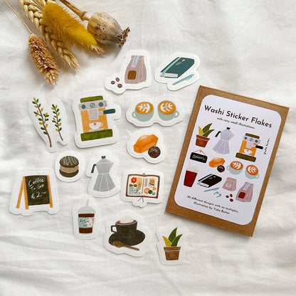 Washi Sticker Flakes 03 "Cozy Cafe"