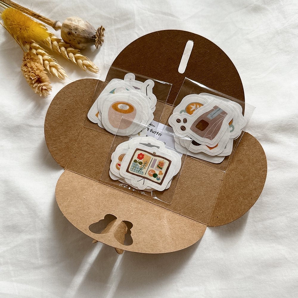 Washi Sticker Flakes 03 "Cozy Cafe"