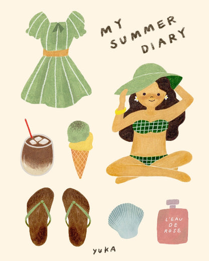 The Summer Sticker Pack – “My Summer Diary”
