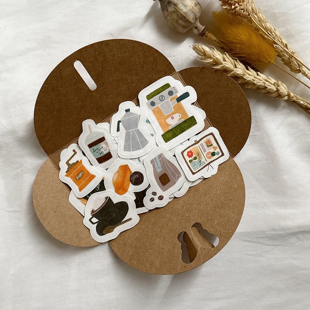 Washi Sticker Flakes 03 "Cozy Cafe"