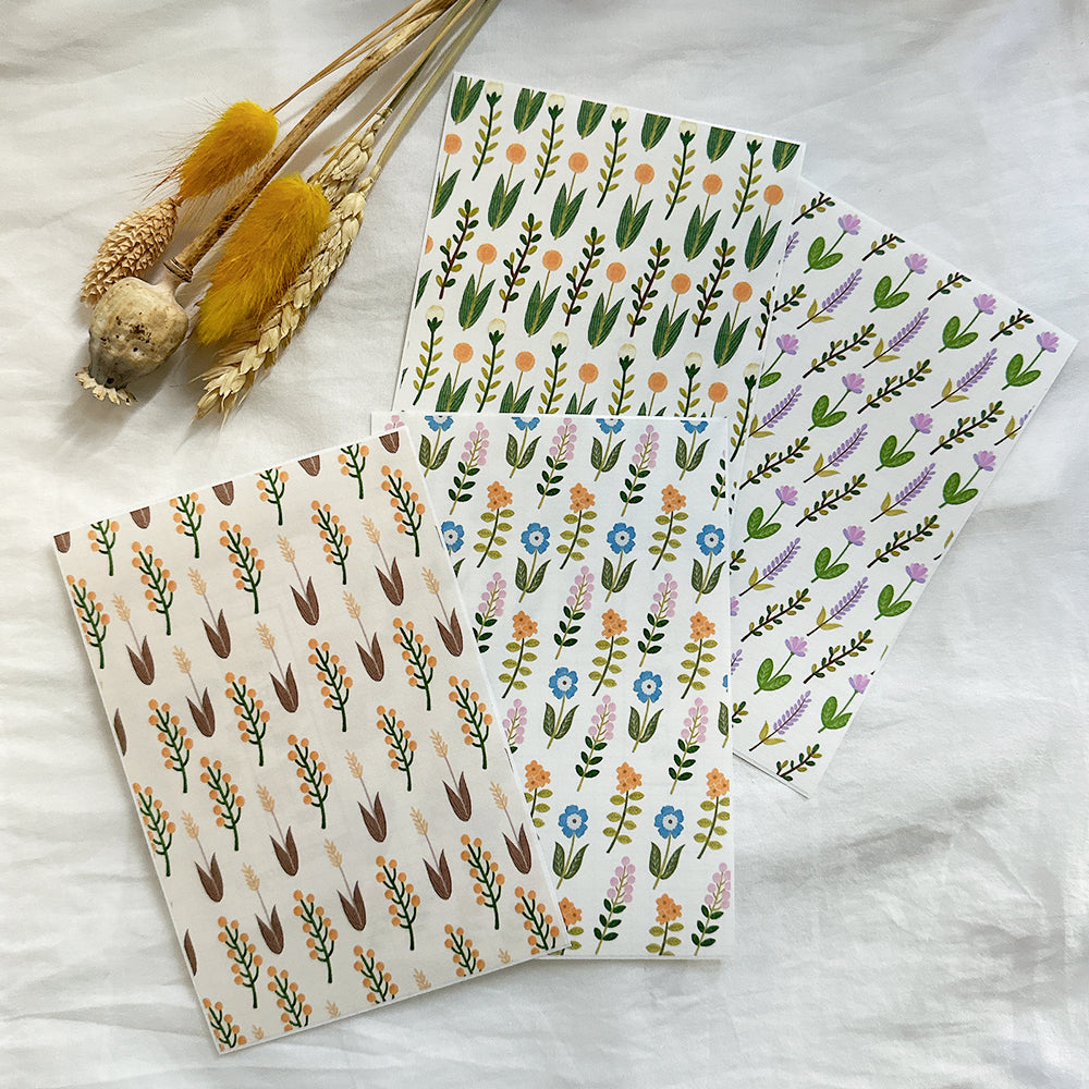 Washi Sticker Sheet Set 01  "Summer to Autumn"