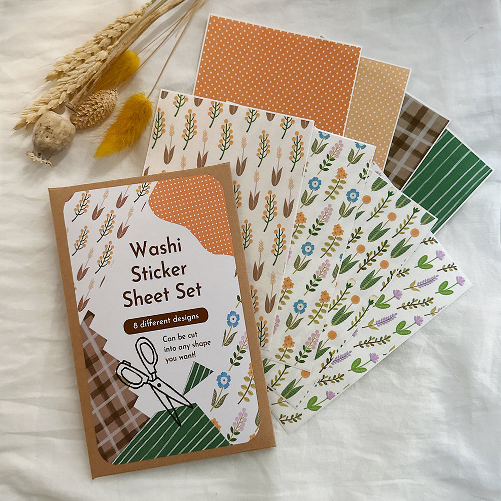 Washi Sticker Sheet Set 01  "Summer to Autumn"