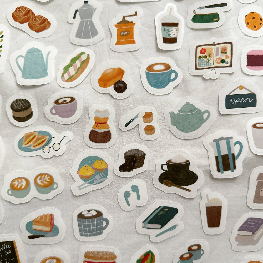 Washi Sticker Flakes 03 "Cozy Cafe"