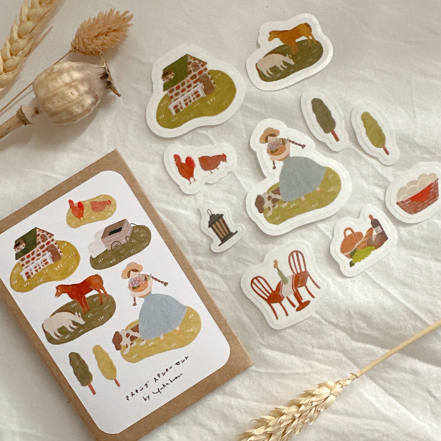 Washi Sticker Flakes 09 "Country Living"