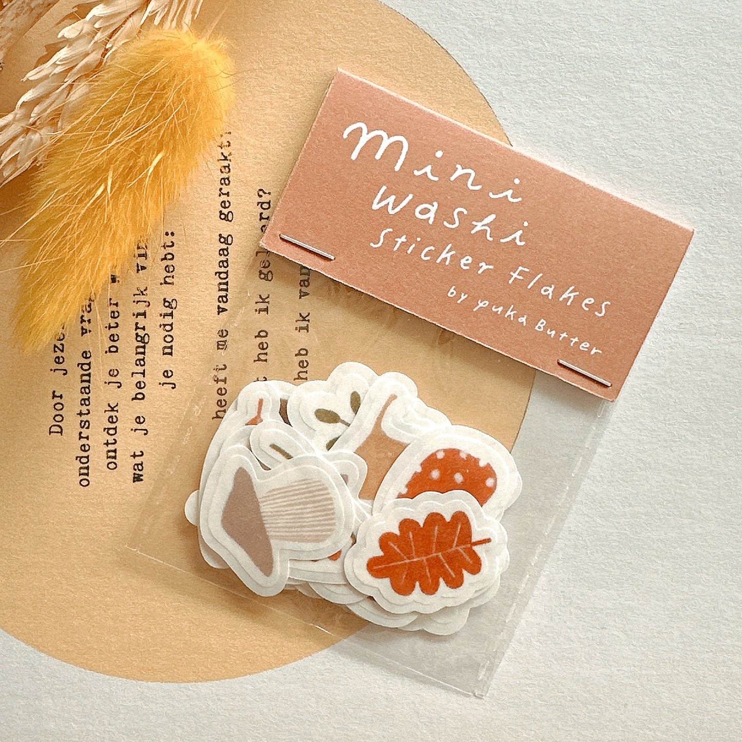 Mini Washi Sticker Flakes Set 02 Autumn leaves