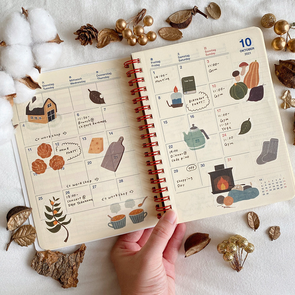 "Cozy Winter Days" Washi Sticker Sheet