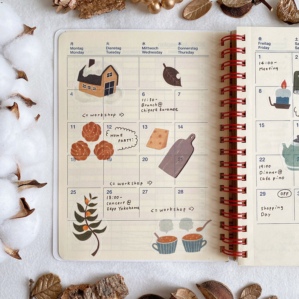 "Cozy Winter Days" Washi Sticker Sheet